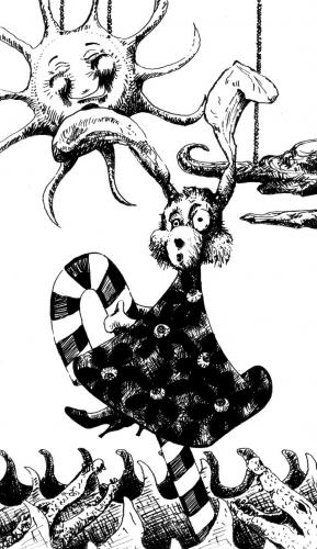 Cartoon: I loooove crazy rabbits (medium) by Svarty tagged rabbit,black,white