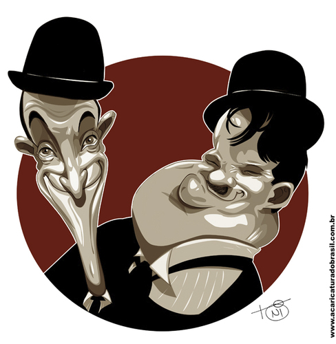 Cartoon: Laurel and Hardy (medium) by Toni DAgostinho tagged laurel,and,hardy