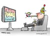 Cartoon: neu jahr einsam happy new year n (small) by martin guhl tagged neu,jahr,einsam,happy,new,year,neues,karneval