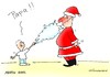 Cartoon: weihnachts mann kind sohn vater (small) by martin guhl tagged weihnachts mann kind sohn vater bart entlarven maske