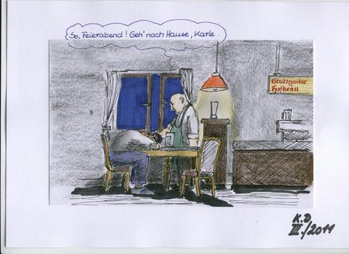 Cartoon: Heimwegzwischenfall (medium) by tobelix tagged wirtschaft,pub,betrunken,drunke,heimweg,way,home,zwischenfall,shit,happens,tobelix