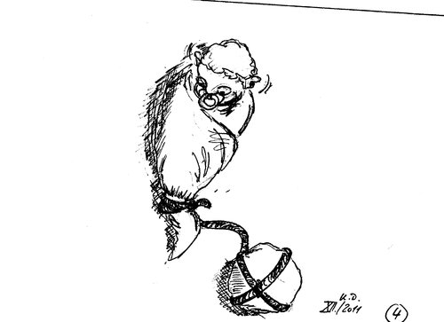 Cartoon: Pucken - aber richtig! (medium) by tobelix tagged pucken,babies,wickelmethode