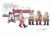 Cartoon: krasse Zwerge  - bad dwarfs (small) by tobelix tagged schneewittchen,zwerge,ersatz,krass,tobelix