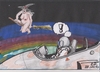 Cartoon: unheiml. Begegnung der 4. Art (small) by tobelix tagged hexe,pilot,unheimliche,begegnung,sauerstoffmaske,22,000,fuss,tobelix