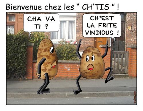 Cartoon: BIENVENUE CHEZ LES CH tis (medium) by chatelain tagged humour,ch,tis,