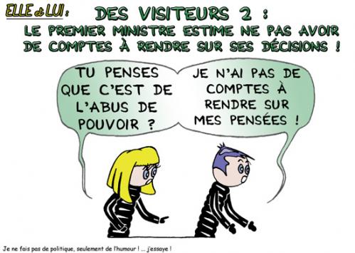 Cartoon: Des VISITEURS 2 (medium) by chatelain tagged humour,visiteurs
