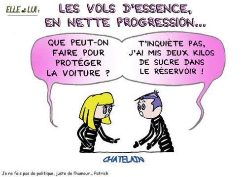 Cartoon: VOLS D ESSENCE (medium) by chatelain tagged humour,essence,patarsort