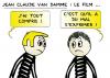 Cartoon: JC VAN DAMME (small) by chatelain tagged humour,blague,chatelain