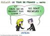 Cartoon: TOUR DE FRANCE suite (small) by chatelain tagged humour,tour,france,cyclistes