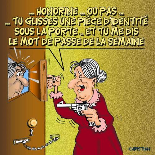 Cartoon: insecurite souci numero un (medium) by CHRISTIAN tagged insecurite