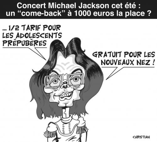 Cartoon: JACKSON COME BACK (medium) by CHRISTIAN tagged mickael,jackson