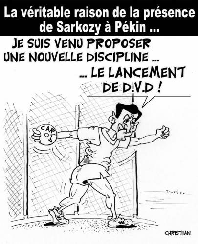 Cartoon: La vraie raison ... (medium) by CHRISTIAN tagged sarkozy,carla,jo