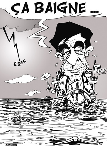 Cartoon: tout va bien ... ! (medium) by CHRISTIAN tagged francois,fillon