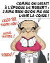 Cartoon: ministre chahute (small) by CHRISTIAN tagged frederic,mitterrand,ministre