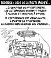 Cartoon: modification du code en belgique (small) by CHRISTIAN tagged code