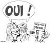 Cartoon: Nicolas dit oui ? (small) by CHRISTIAN tagged nicolas,sarkozy,carla,bruni