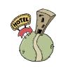 Cartoon: hotel planet (small) by guarajeno tagged hotel,planet,space,planeta,espacio