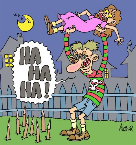 Cartoon: Baby slasher... (medium) by Alain-R tagged humour