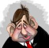Cartoon: Not a happy man (small) by tooned tagged cartoon caricature comic