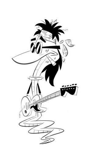 Cartoon: Rock N Roll Snake (medium) by Gordon Hammond tagged keith,richards