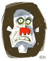 Cartoon: Hallow (small) by Gordon Hammond tagged monster,scary,gordonhammond
