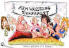Cartoon: ARM WRESTLING (small) by Tim Leatherbarrow tagged armwrestling,blood,injury,muscles,strength,bargames,sport