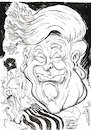 Cartoon: DONALD TRUMP - THE GORGON (small) by Tim Leatherbarrow tagged donaldtrump,gorgon,politics,russia,president,usa