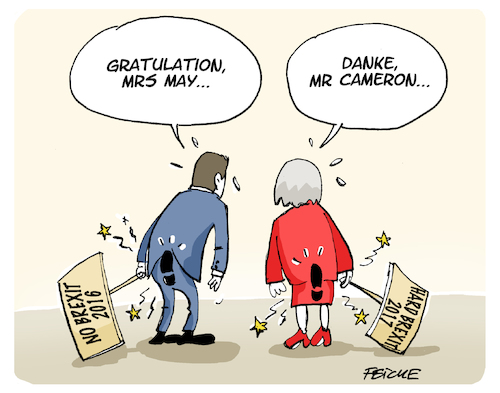 Cartoon: Mays wahl (medium) by FEICKE tagged may,england,gross,britannien,cameron,brexit,wahl,europa,may,england,gross,britannien,cameron,brexit,wahl,europa