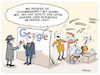 Cartoon: Google und Huawei (small) by FEICKE tagged huawei,google,handy,mobil,telefon,daten,schutz,usa,china,spion