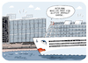 Cartoon: Kreuzfahrt Klötze (small) by FEICKE tagged kreuzfahrt,cruise,seefahrt,urlaub,meer,stadt,architektur,bau,eng
