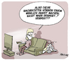 Cartoon: Schreckensnachrichten (small) by FEICKE tagged tv,terror,amok,nachrichten,fernsehen,krieg,angst