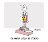 Cartoon: Tokyo Goldmedaille (small) by FEICKE tagged fukushima,tokyo,2020,olympische,spiele,olympia,logo,atom