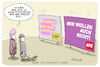 Cartoon: Wenn die Neuwahl kommt (small) by FEICKE tagged wahl,bundestag,krise,wähler,neuwahl,spd,jamaika,nomaika,fdp