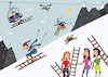 Cartoon: Alpine Skiing (small) by Sergei Belozerov tagged stairs,uphill,berg,mountain,ski,schi,alpine,ladder,spa,resort,kurort,sport,chairlift,lift