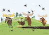 Cartoon: Elch (small) by Sergei Belozerov tagged moose,elks,elch,pflug,landwirtschaft,bioprodukte,biotechnologie,bauern,landwirt,brigade,zusammenarbeit,coworking