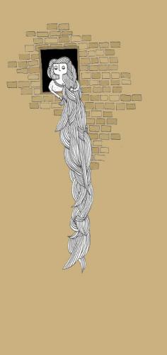 Cartoon: Rapunzel (medium) by jannis tagged pople