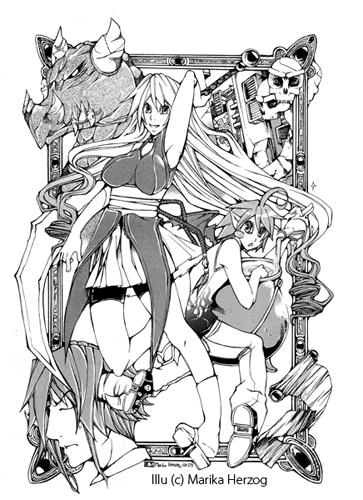 Cartoon: Cute Predator (medium) by demoniacalchild tagged manga,illustrator