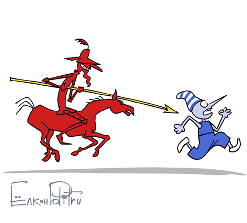 Cartoon: EURO 2012 (medium) by Elkin tagged footbal