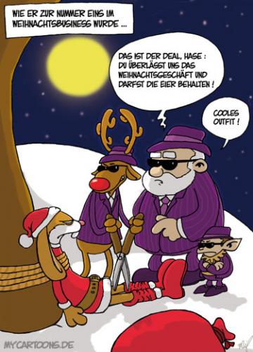 Cartoon: Das Weihnachtskartell (medium) by mil tagged christmas,weihnachstmann,mil