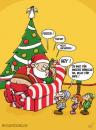 Cartoon: Weihnachtsmann auf Abwegen (small) by mil tagged christmas,cartoon,mil,weihnachtsmann,wunsch