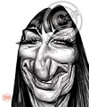 Cartoon: Anjelica Huston (small) by Russ Cook tagged anjelica,huston,russ,cook,caricature,movies,famous,hollywood,actor,actress,morticia,addams,family,buffalo,66,prizzis,honour,horrid,celebrity,illustration,drawing,digital,wacom,cintiq,henry