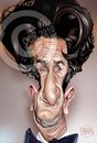 Cartoon: Sean Penn (small) by Russ Cook tagged sean penn america american celebrity russ cook caricature digital paint airbrush actor hollywood karikatur karikaturen