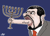Cartoon: Lieberman (small) by samir alramahi tagged israel lieberman palestine arab negotiation ramahi portrait
