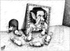 Cartoon: mouse portrait (small) by samir alramahi tagged cartoon,ramahi,gaddafi,libya,spring,arab,oil,nato