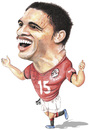 Cartoon: Muhammad Naji Gedo (small) by samir alramahi tagged muhammad,naji,gedo,egypt,football,player,african,nations,cup,soccer,2010,top,scorer,portrait