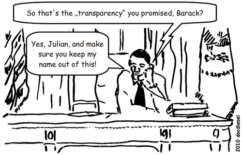 Cartoon: Leak office (medium) by docdiesel tagged promise,campaign,election,transparency,conspiration,office,oval,house,white,obama,barack,assange,julian,politics,cables,diplomatic,diplomacy,wikileaks