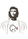 Cartoon: Che Guevara unknown (small) by Erwin Pischel tagged che guevara wein weinglas pischel