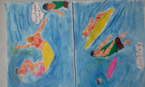 Cartoon: Surfing (medium) by Casanova tagged sea,coast