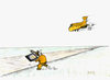 Cartoon: gps navigation (small) by kolle tagged airplane,landing,on,aerodrom