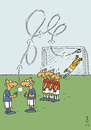 Cartoon: Freistoß (small) by JanKunz tagged tor,ball,mauer,luft